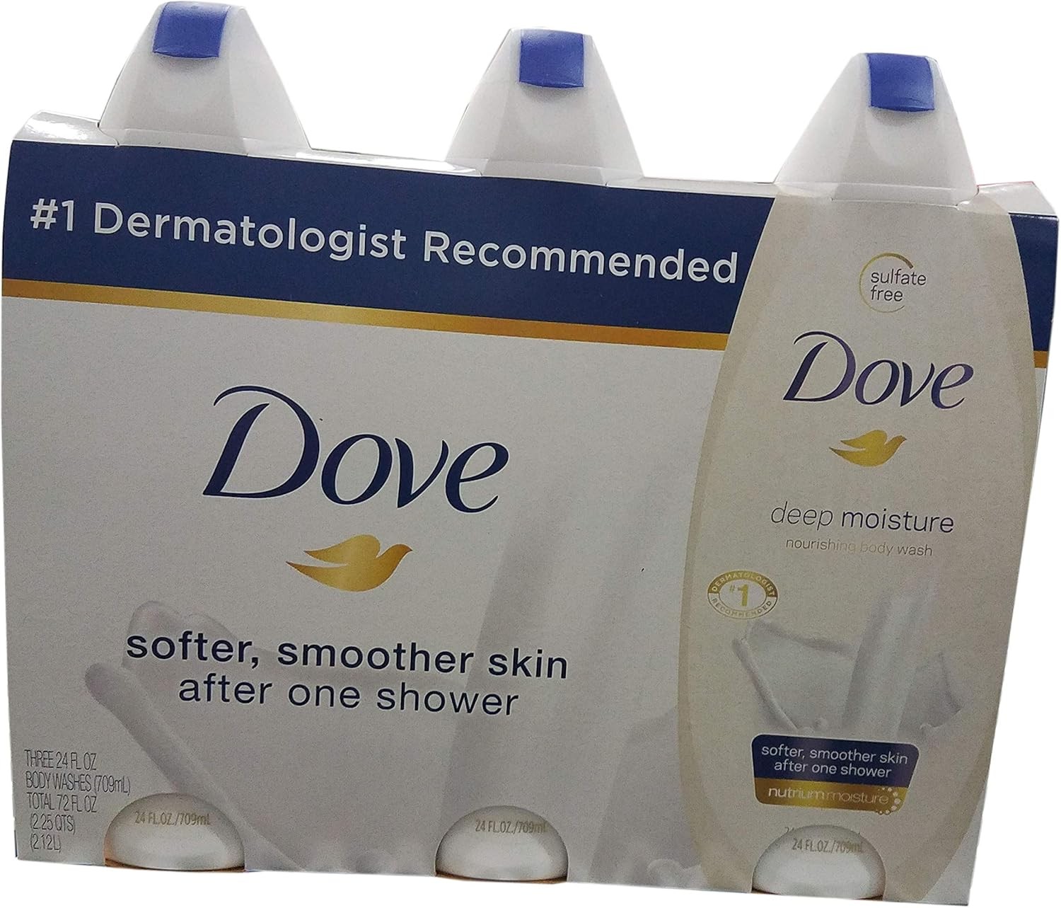 Dove Body Wash Deep Moisture Sensitive Skin Nourishing 22 Fl Oz