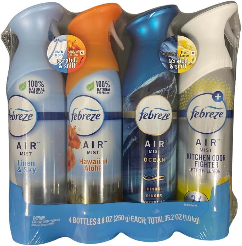 Febreze Air Freshener Spray Linen Sky Scent 8.8 Oz