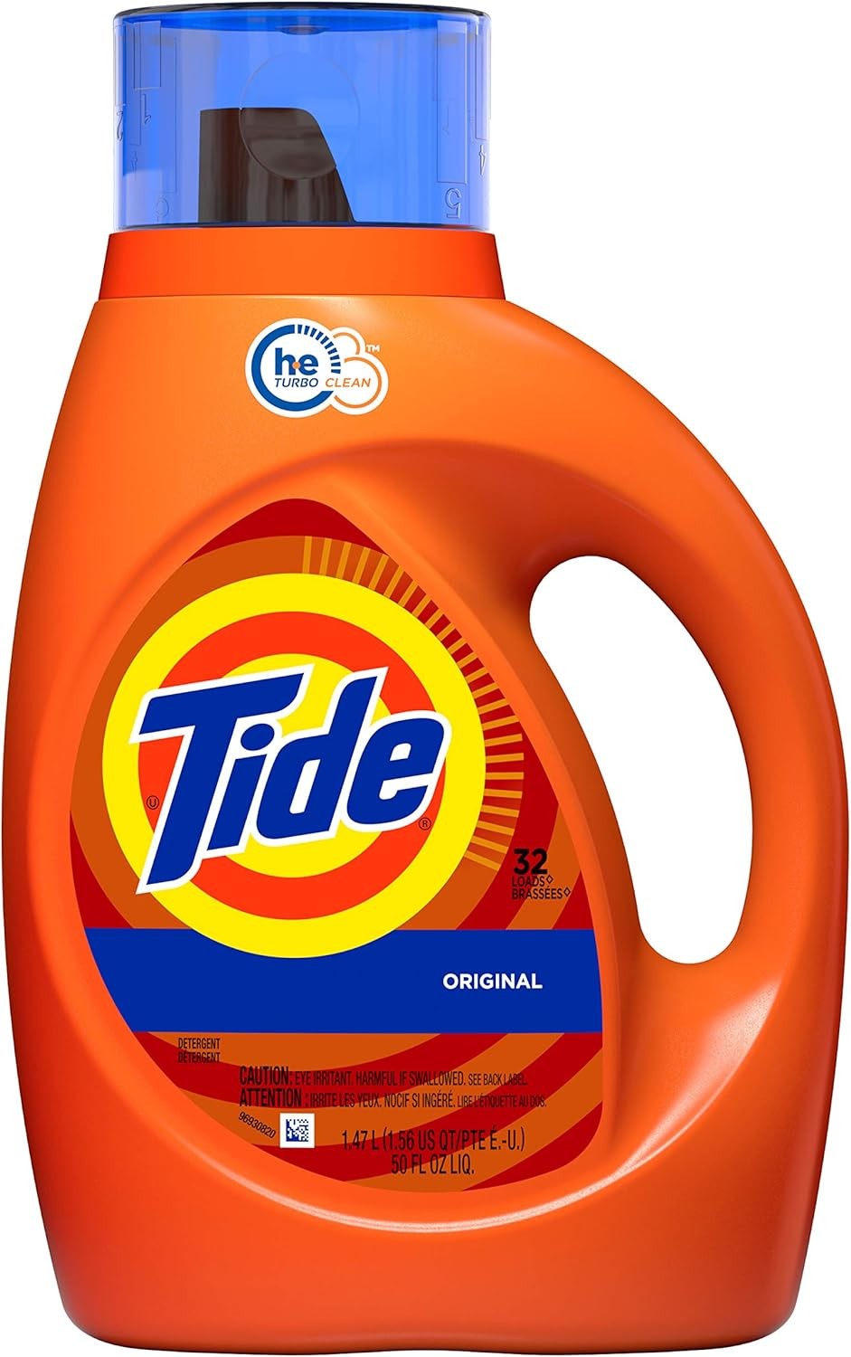 Tide Liquid Laundry Detergent HE Turbo Clean 100 Oz